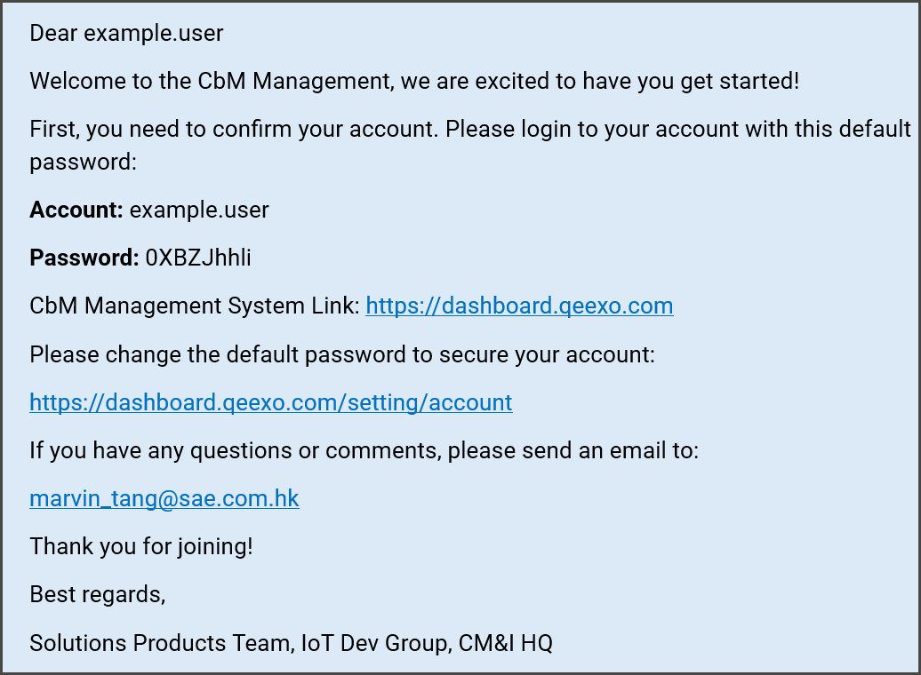 First time access email