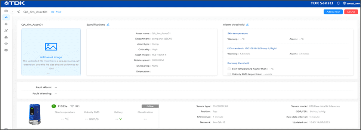 How do I setup assets on my edgeRX dashboard_6_NT