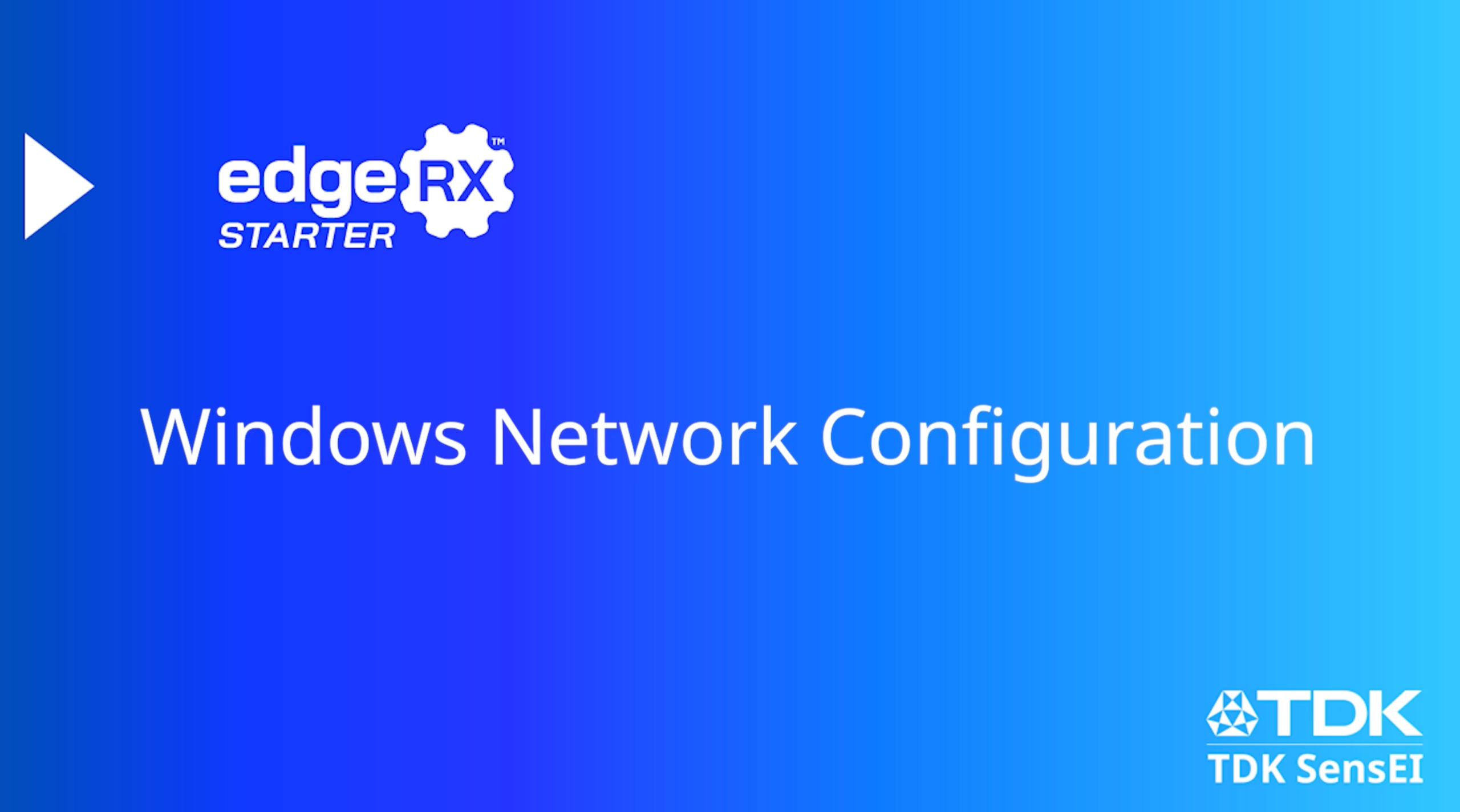 Title screenshot of tutorial video titled "Windows Network Configuration"