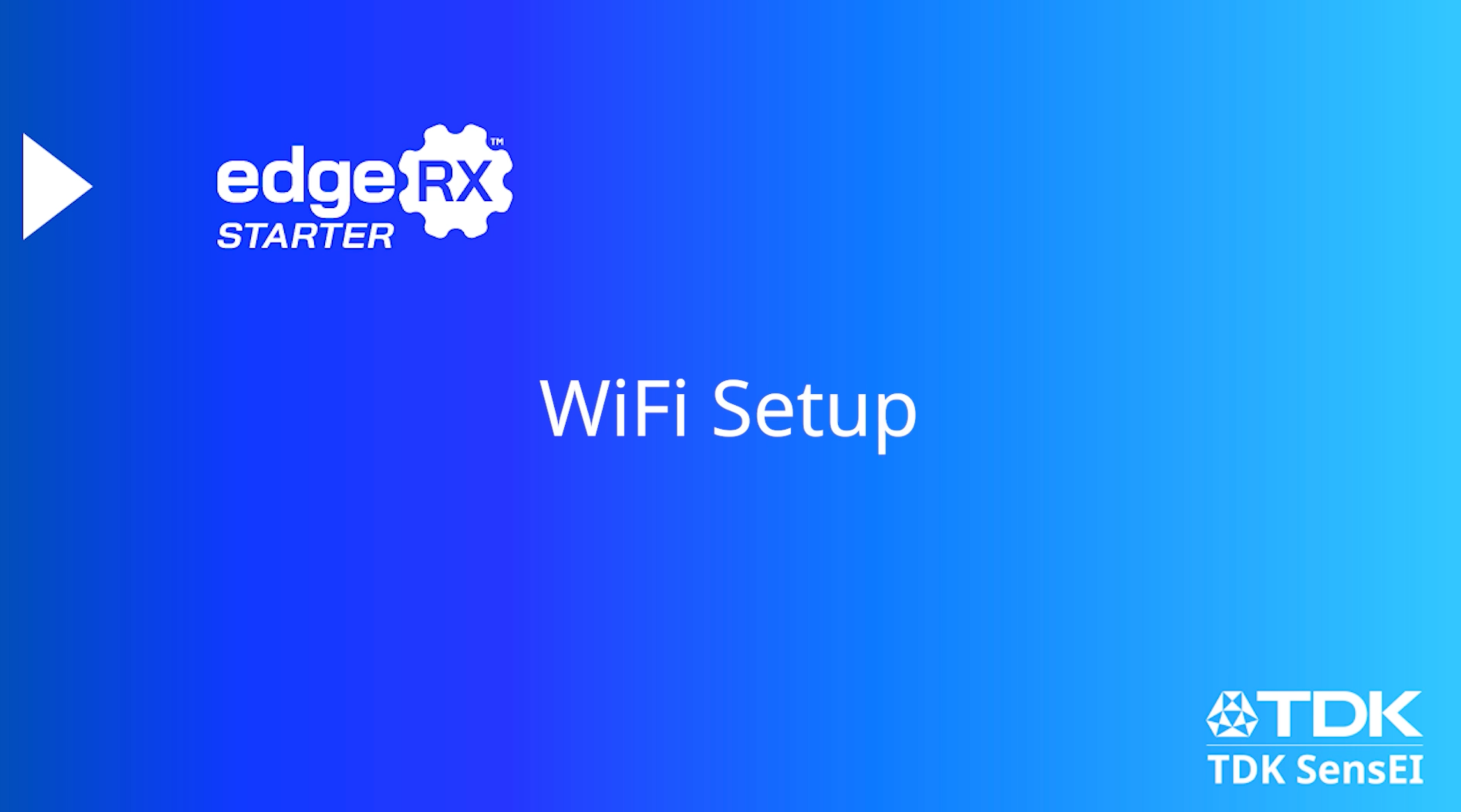 Title screenshot of tutorial video titled "Wifi Setup"