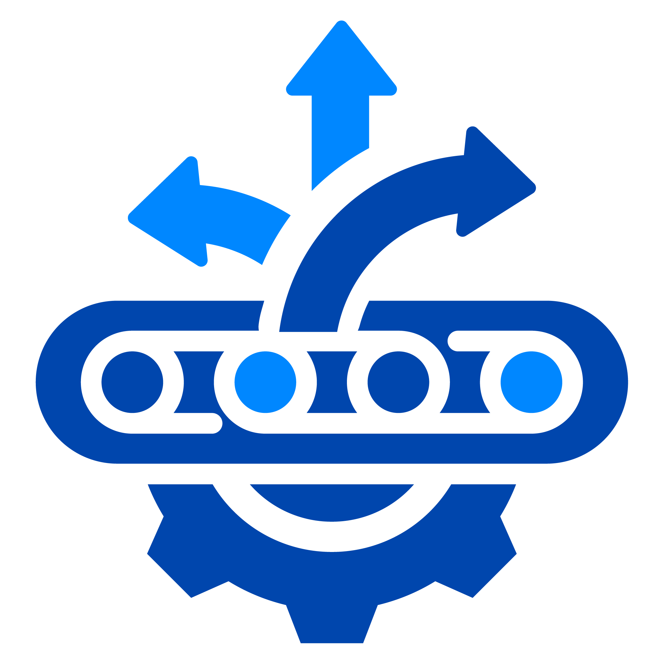 Icon representing adjustable manufacturing.