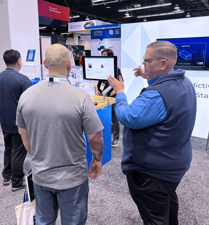 APEX26_8 Showcasing product at the TDK SensEI booth at APEX Expo 2026