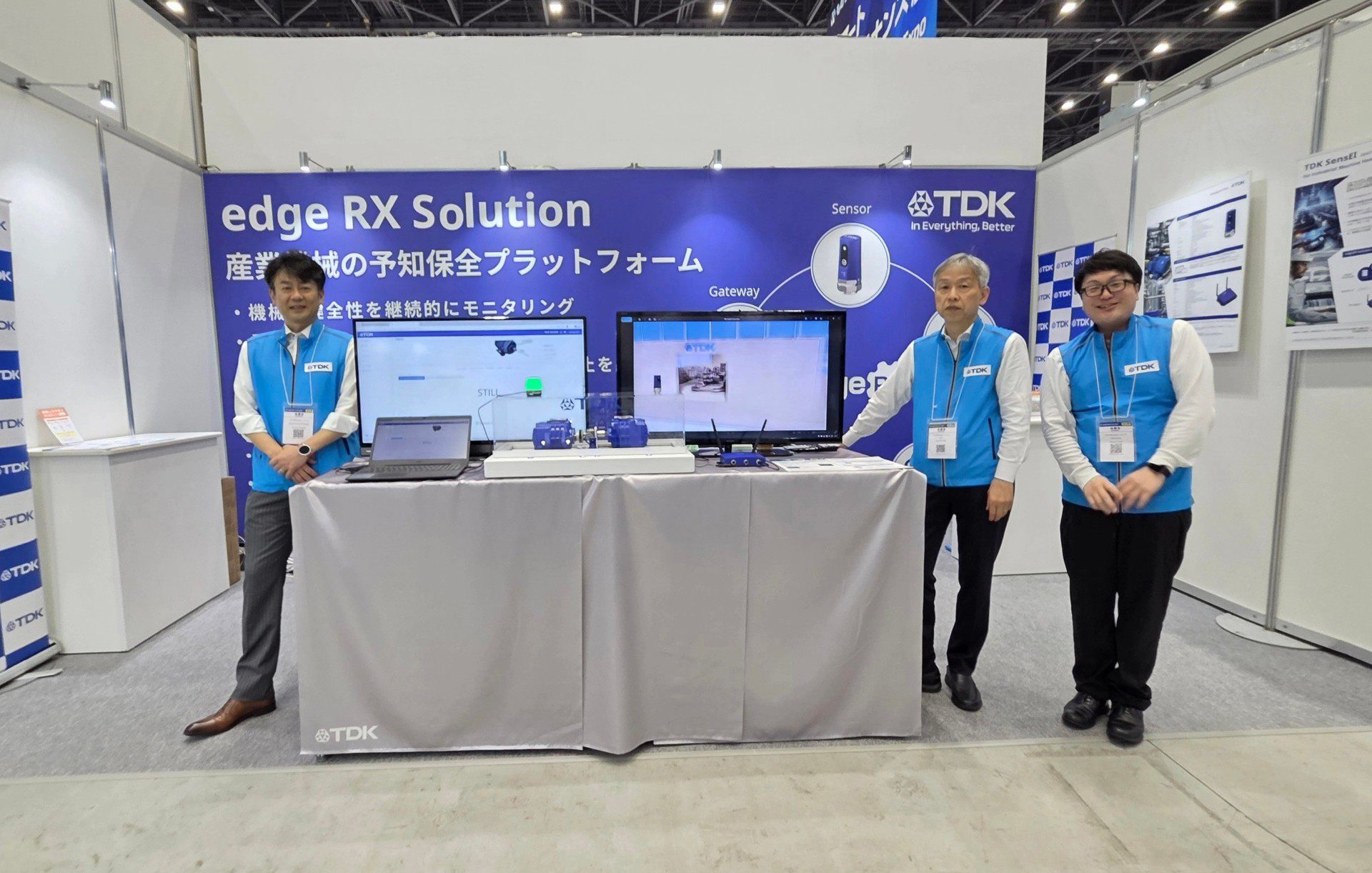 Manufacturing_World_Nagoya_2026 TDK SensEI booth at Manufacturing World Nagoya 2026