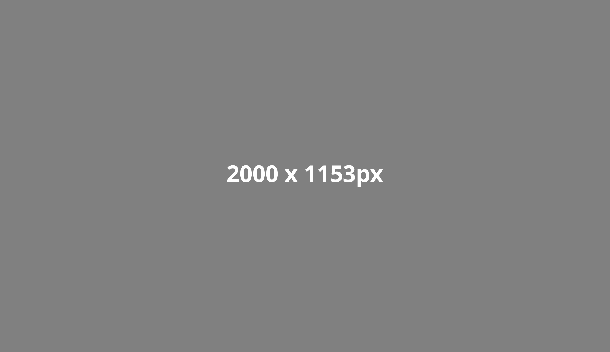 Placeholder with measurements for Press Release hero