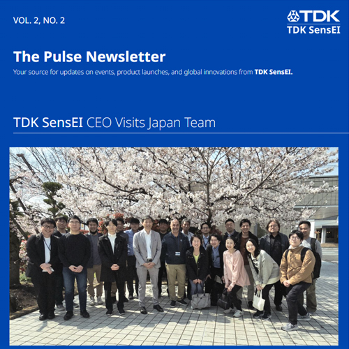 Image of the cover of TDK SensEI's VOL2 NO2 Newsletter